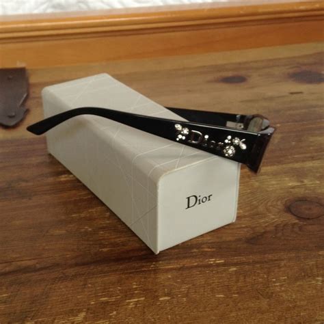 dior eyeglasses with rhinestones